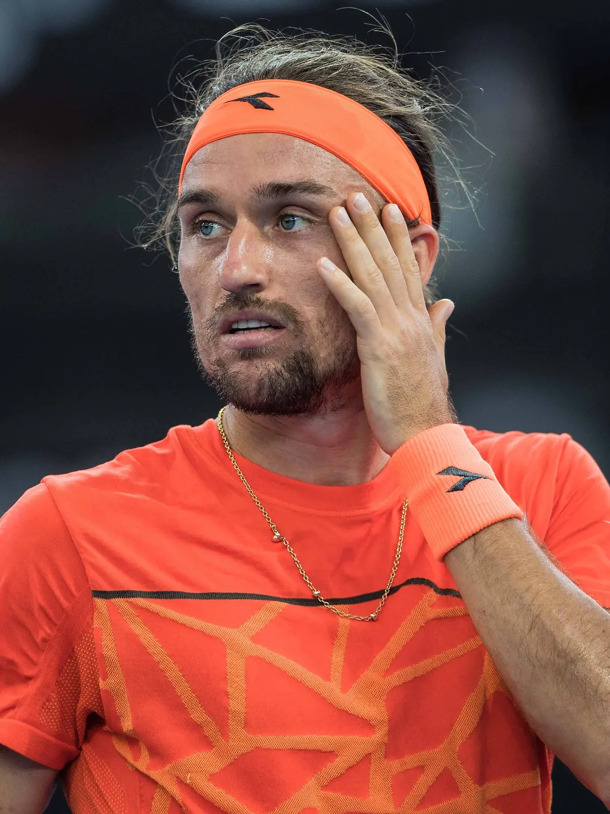 Der ukrainische Tennisspieler Alexandr Dolgopolov beim Turnier in Brisbane, Australien 2018 
