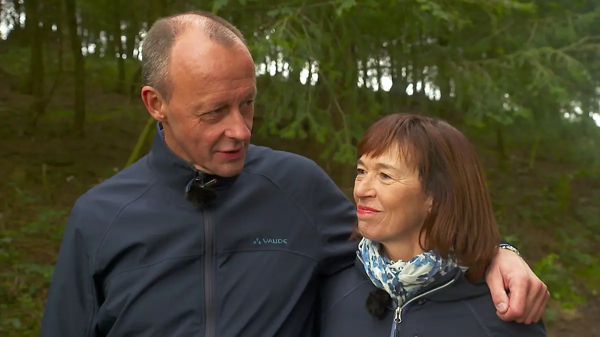 Charlotte Merz und ihr Mann im Interview mit RTL im Jahr 2020.