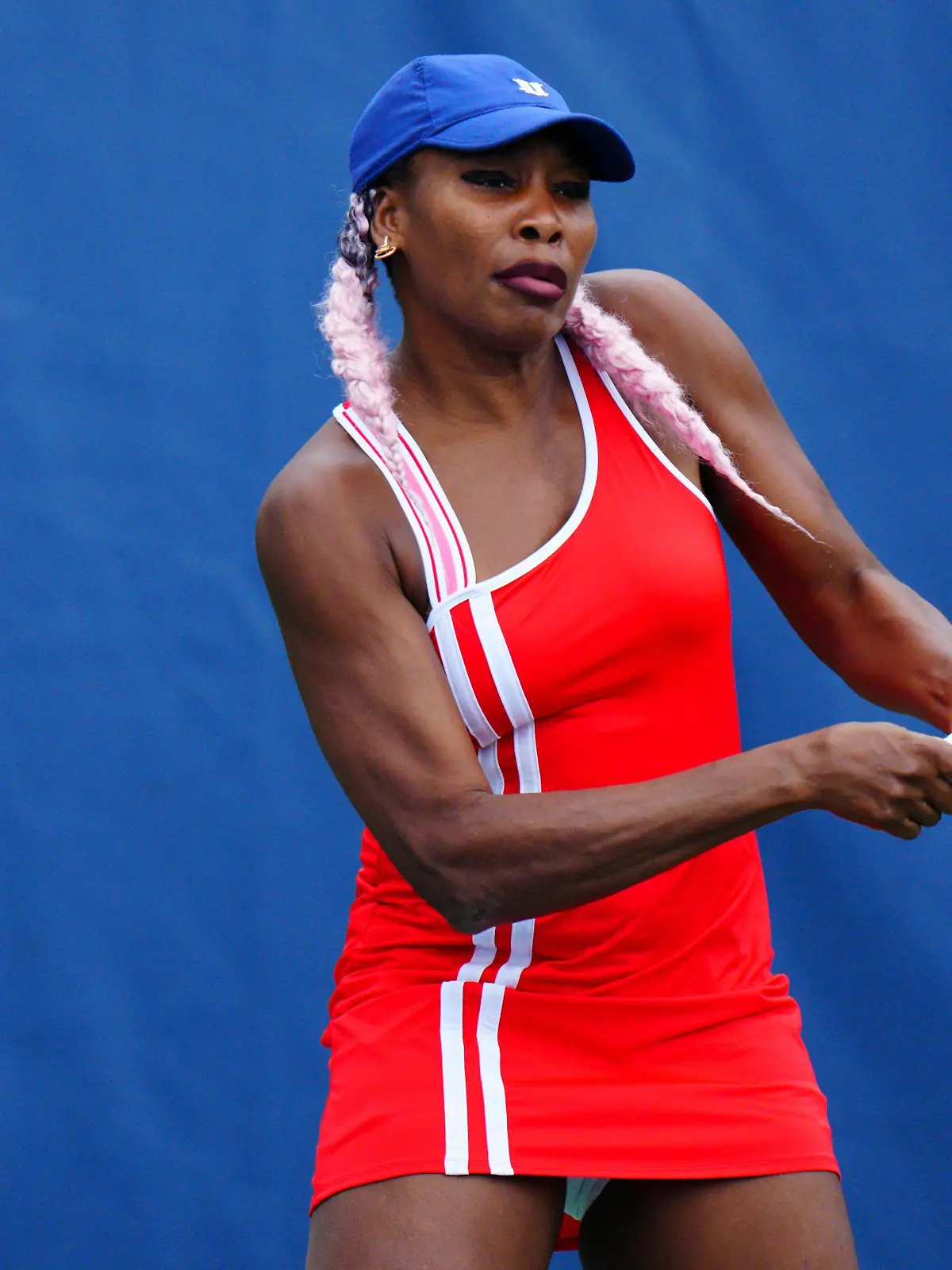 Venus Williams trainiert bei den US Open 2023 in Flushing Meadows, New York 