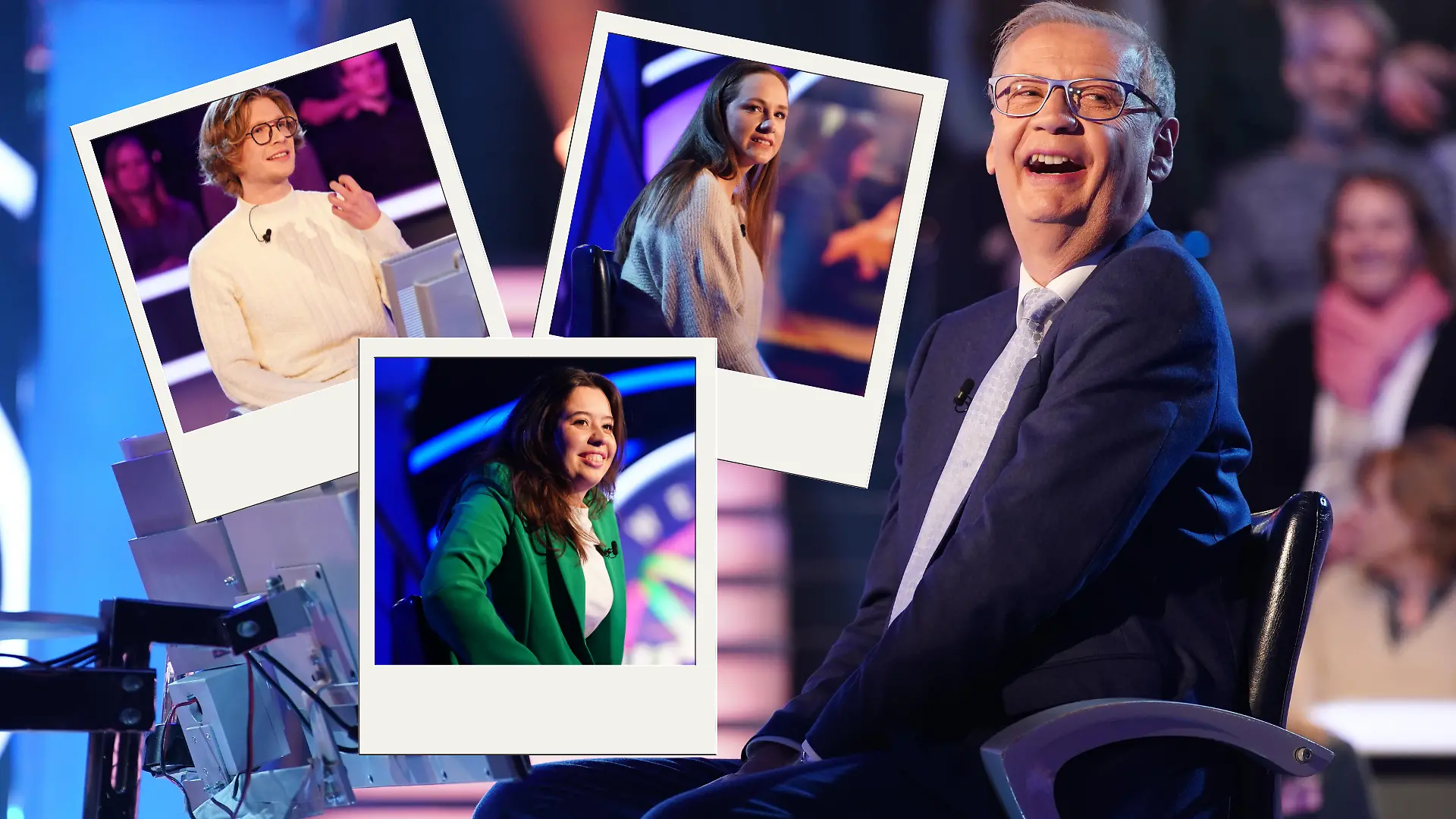 „Wer wird Millionär?”-Kandidaten Niklas Erkes, Indra Klumb und Melissa Ingrisch sahnen bei Günther Jauch ab