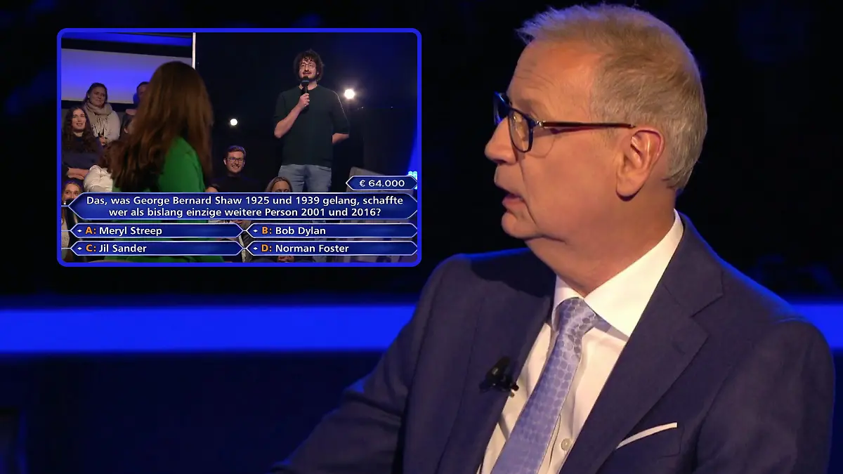 „Wer wird Millionär?”-Moderator Günther Jauch zeigt sich beeindruckt