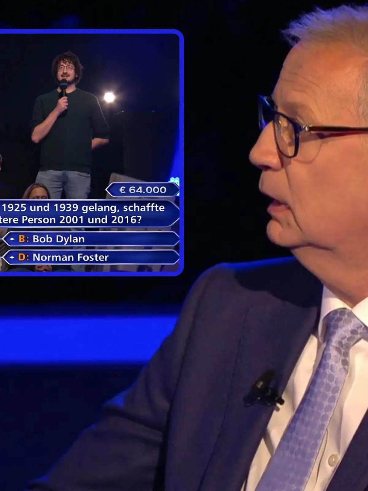 „Wer wird Millionär?”-Moderator Günther Jauch zeigt sich beeindruckt