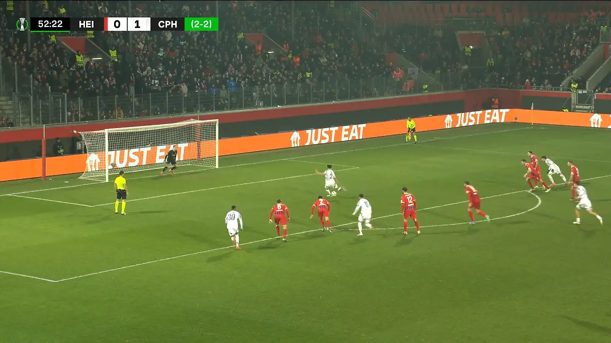 Platzt der Heidenheim-Traum? Kopenhagen erhöht per Elfmeter Conference League auf RTL+