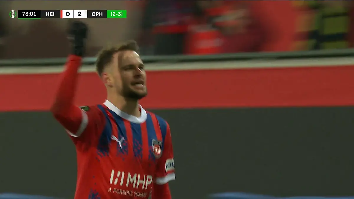 Heidenheim wieder dran: Anschlusstor gegen Kopenhagen Conference League auf RTL+