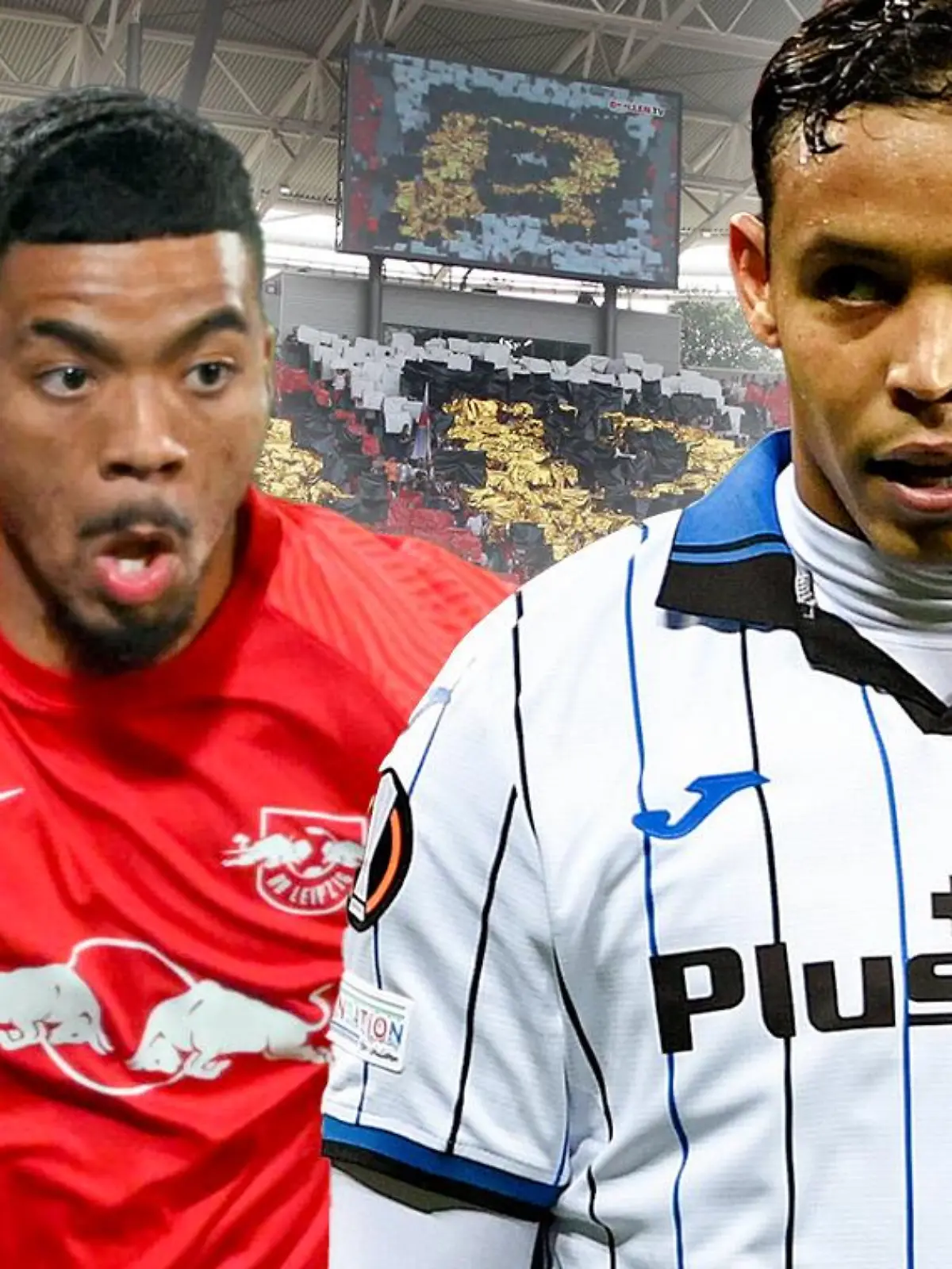 Benjamin Henrichs und RB Leipzig bekommen es mit Atalanta Bergamo um Stürmer Muriel zu tun