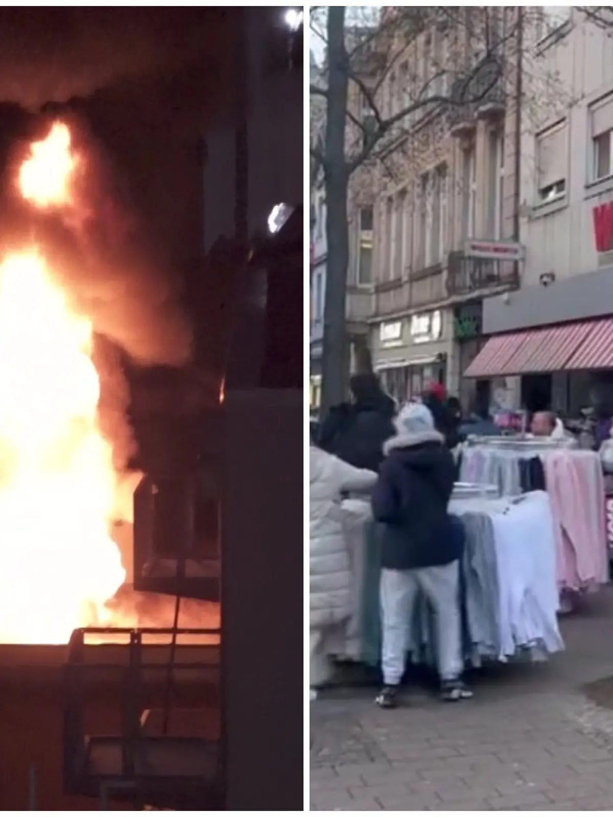 Bild zu: "Woolworth-Brand in Frankfurt – Einwohner halten zusammen"