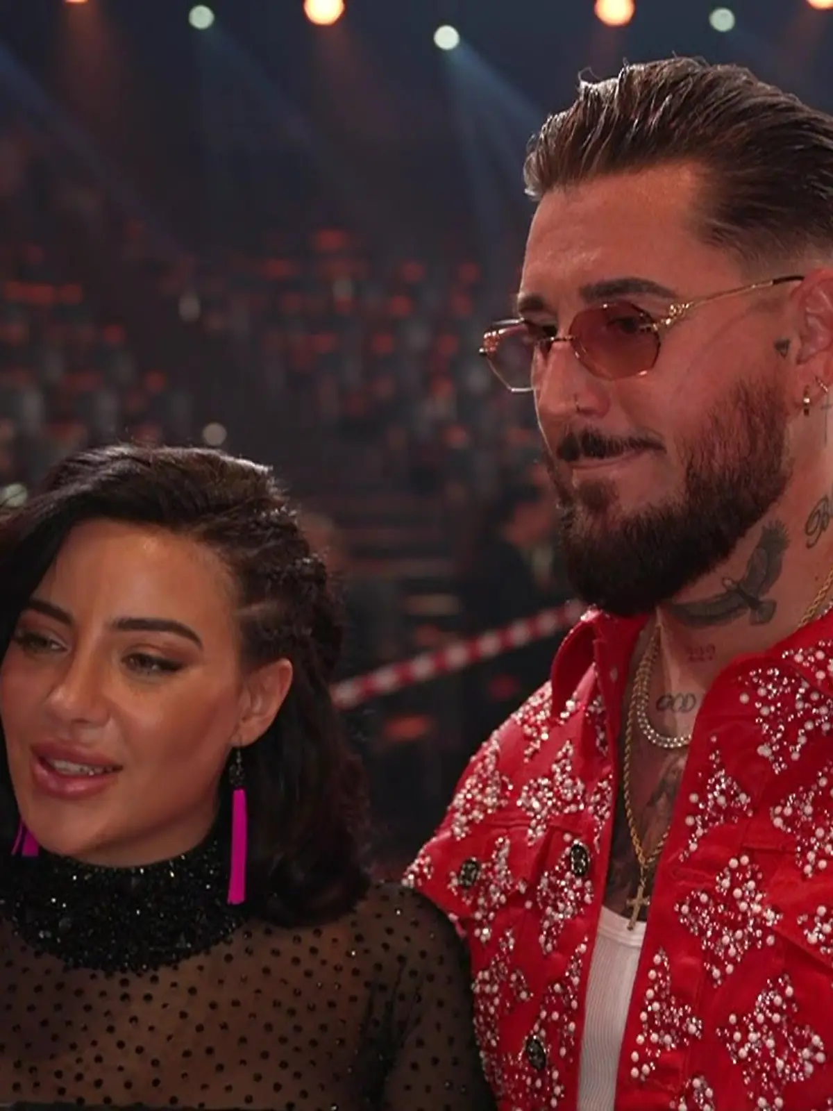 Leyla Lahouar und Mike Heiter nach der Kennenlernshow von „Let’s Dance” 2025