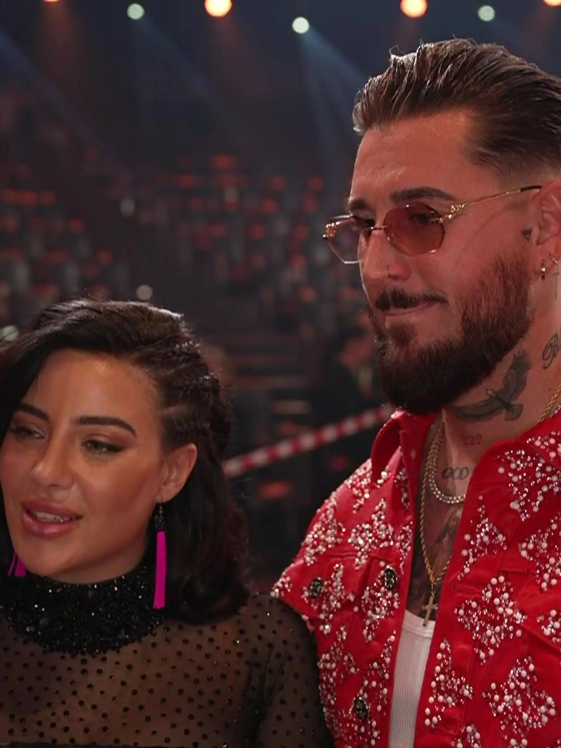 Leyla Lahouar und Mike Heiter nach der Kennenlernshow von „Let’s Dance” 2025