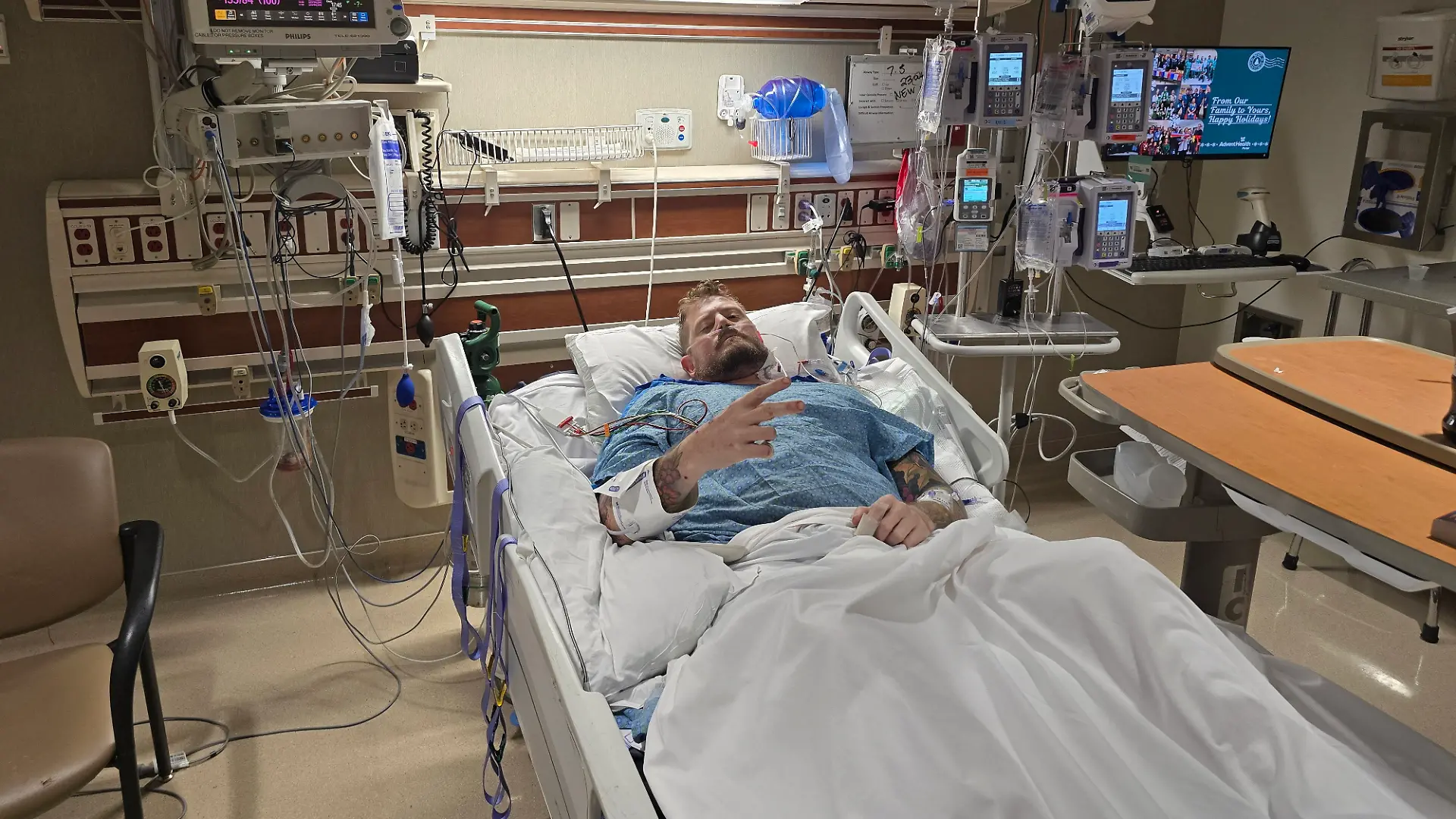Max Armstrong IM Krankenhaus
