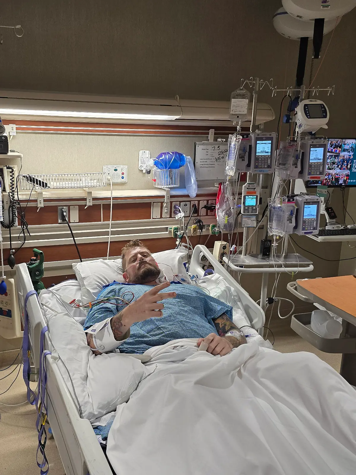 Max Armstrong IM Krankenhaus