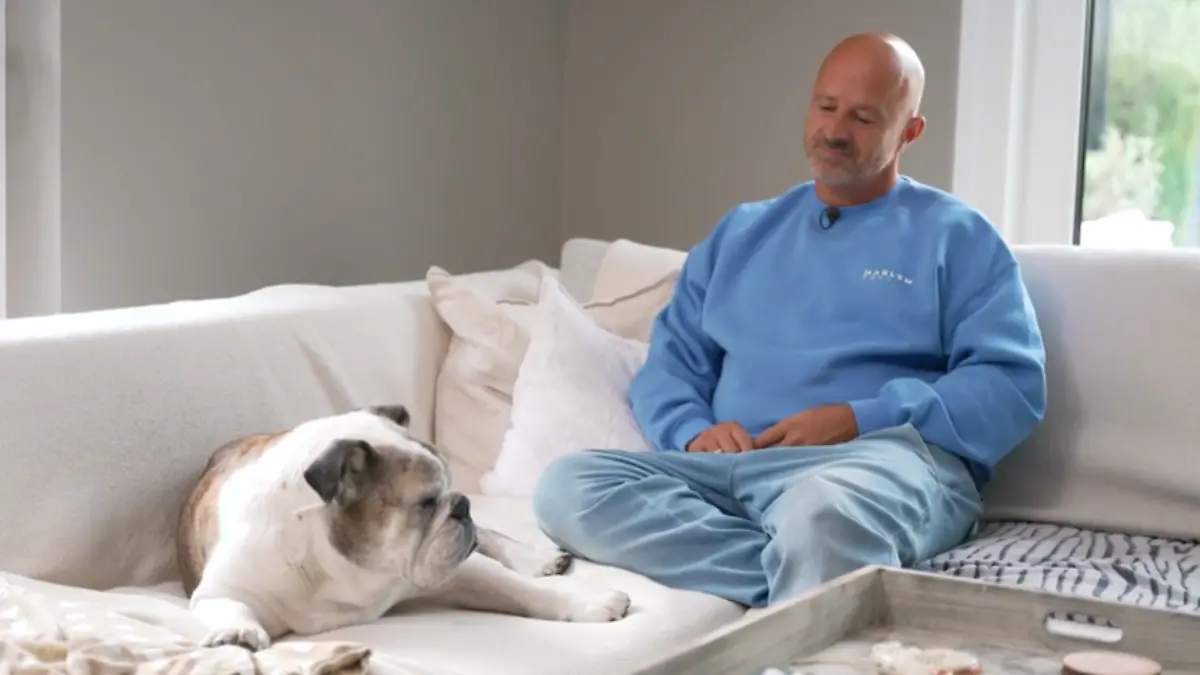 Detlef Steves und sein Hund Kai-Uwe
