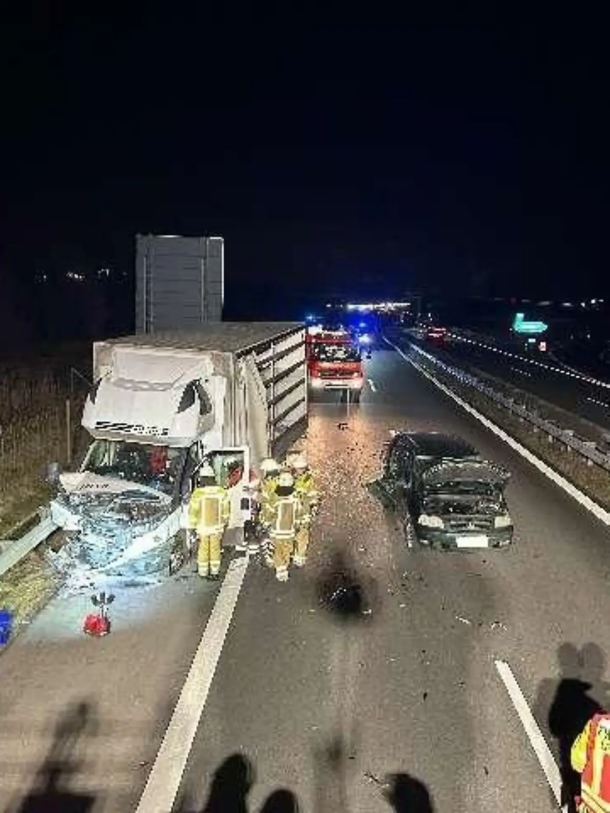 Auf der A 26 bei Stade kommt es zu dem Unfall.