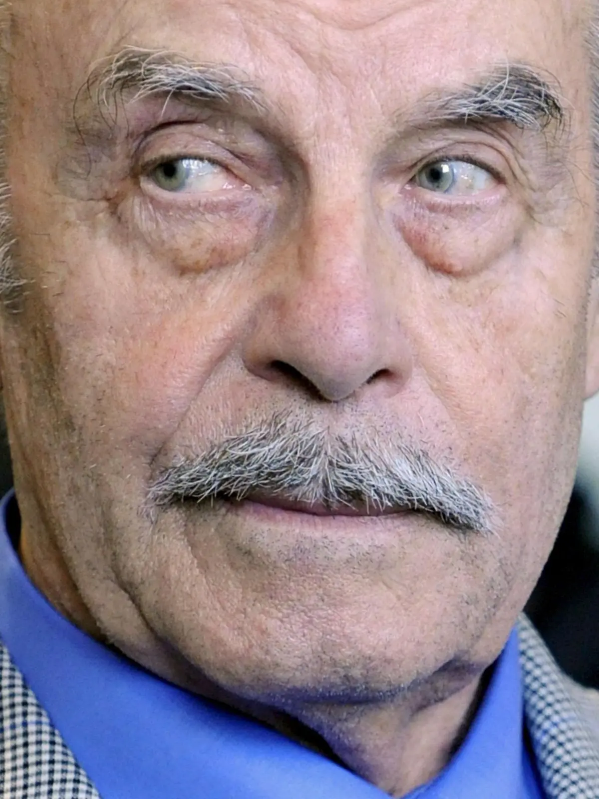 Defendant Josef F. during the fourth day of his trial for incest on 19 March 2009, at the provincial courthouse in St. Poelten. Josef F., the Austrian father on trial for imprisoning and raping his daughter Elisabeth for 24 years in the cellar of his home, pleaded guilty to murder 18 March 2009. An Austrian prosecutor is urging a jury to hand down a life sentence to Josef F., who imprisoned his daughter in a windowless cell for 24 years and fathered her seven children. Prosecutor Christiane Burkheiser called for the maximum punishment in her closing arguments in Josef F.'s trial in St. Poelten. COURT IMPOSED RESTRICTIONS APPLY: These photographs are being licensed free of charge for editorial use by media representatives covering the ongoing criminal trial. All other uses, including resale of the photographs, are strictly prohibited. The user takes sole responsibility for protecting the image and identity rights of those pictured, by pixellation or other means. EPA/HELMUT FOHRINGER / POOL NO SALES - EDITORIAL USE ONLY +++(c) dpa - Bildfunk+++