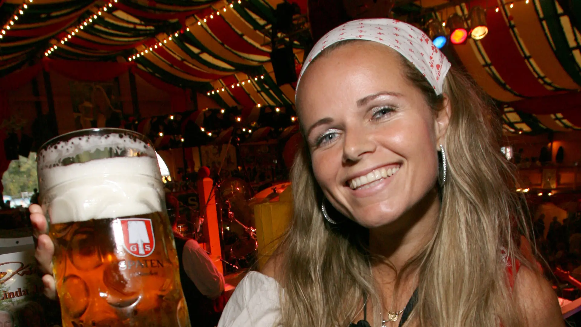 Barbara „Babsi” Stadlhuber 2008 auf dem Oktoberfest. 