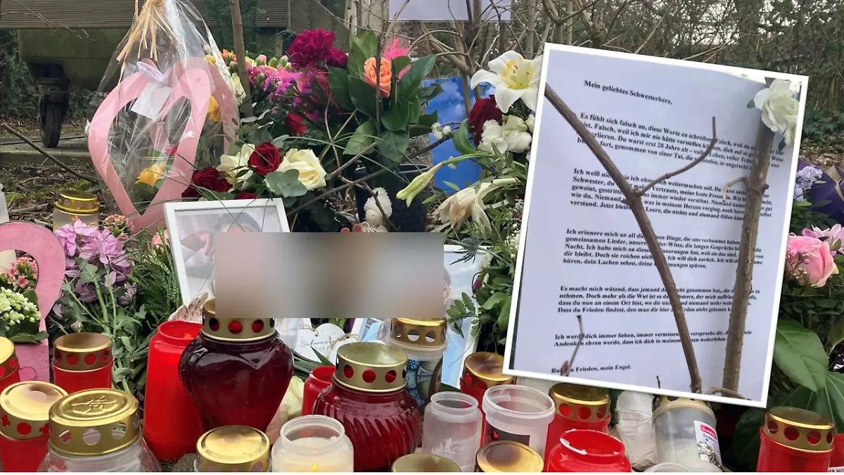 Schwester von toter Frau (28) trauert in Brief.