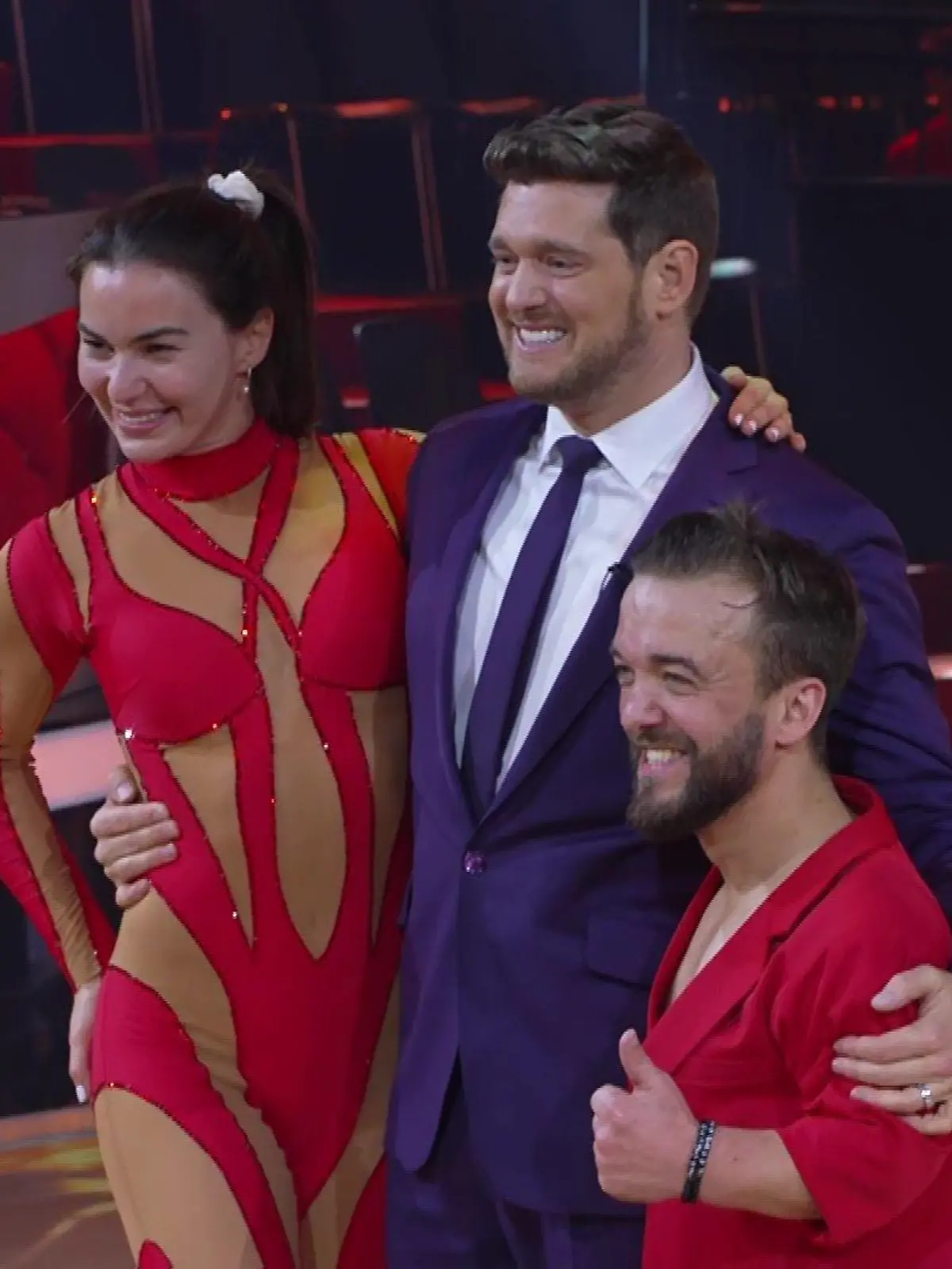Renata Lusin, Michael Bublé und Mathias Mester
