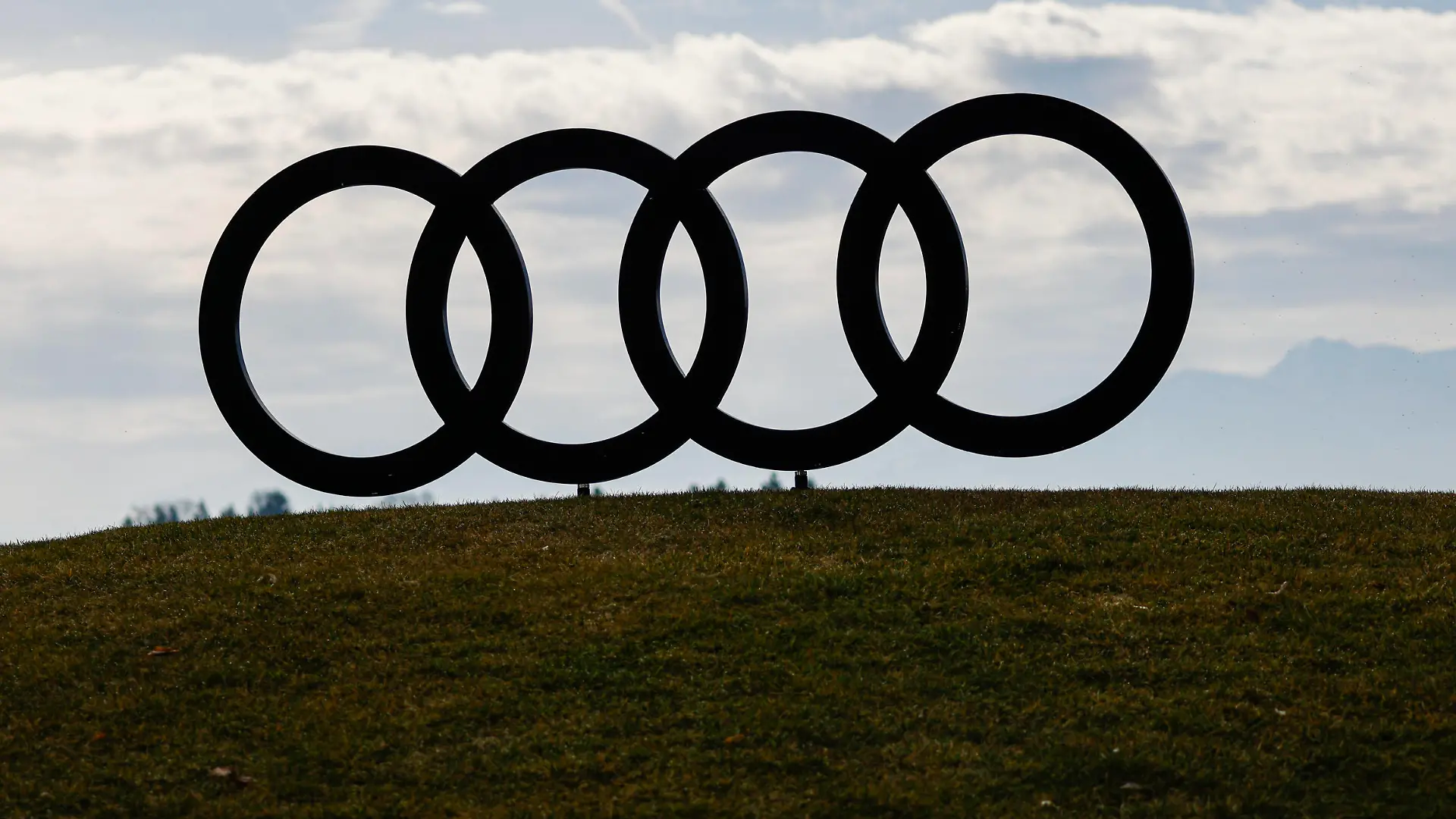 GOLF - Audi Circuit KLAGENFURT,AUSTRIA,07.APR.22 - GOLF - Audi Circuit, GC Klagenfurt-Seltenheim. Image shows logo of the main sponsor. PUBLICATIONxNOTxINxAUTxSUIxSWE GEPAxpictures/xWolfgangxJannach