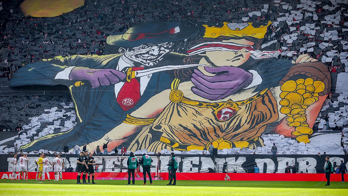 Choreo in der Südkurve. 