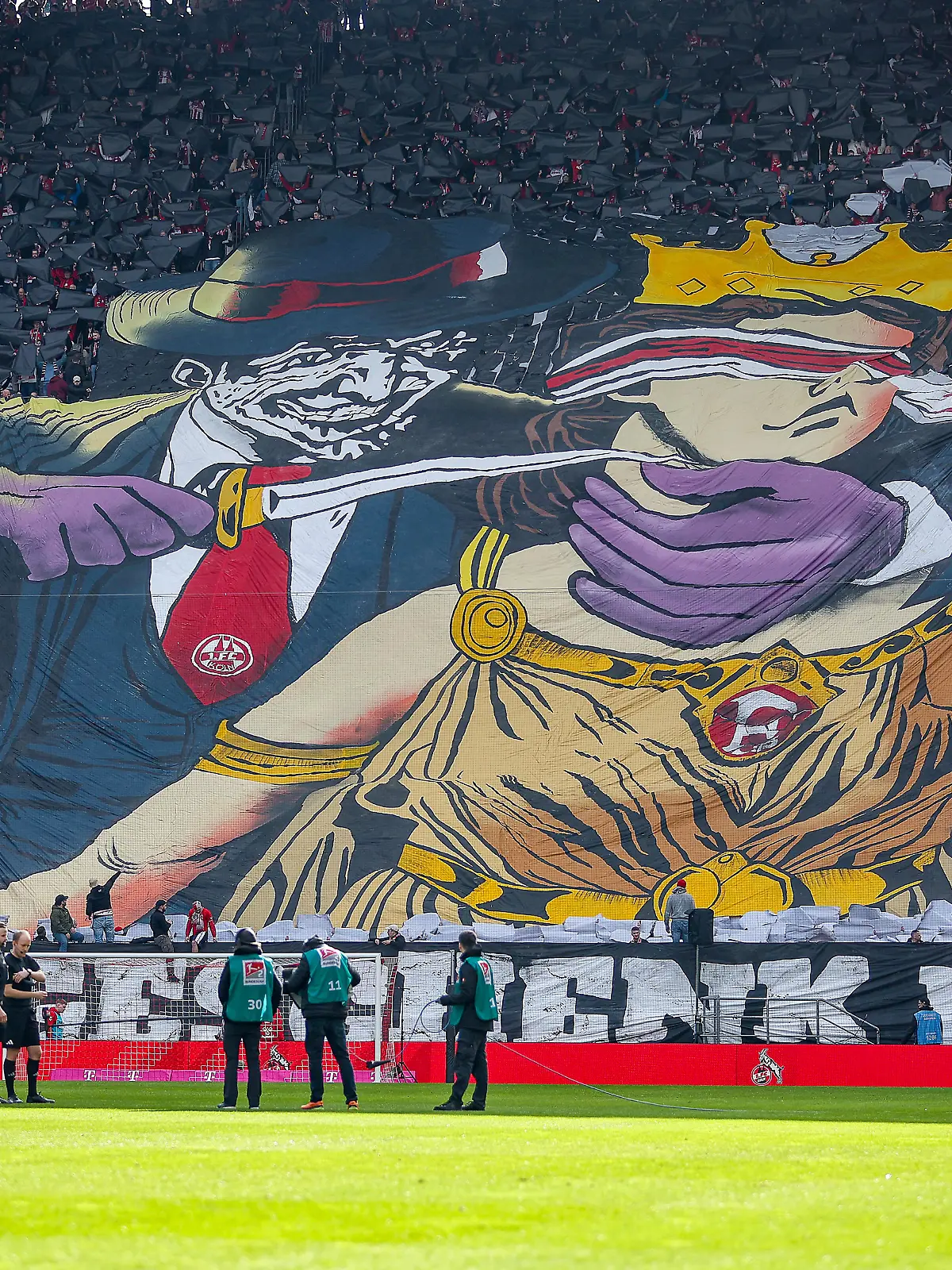 Choreo in der Südkurve. 