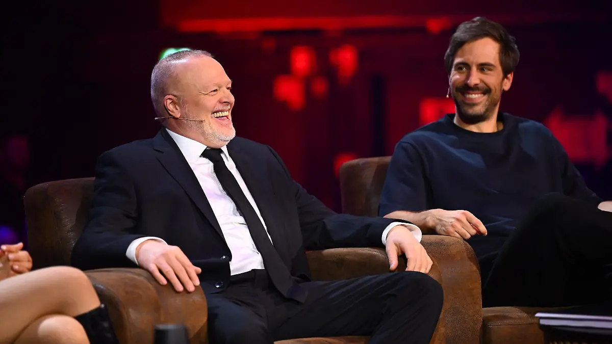 Stefan Raab (l.) und Max Giesinger