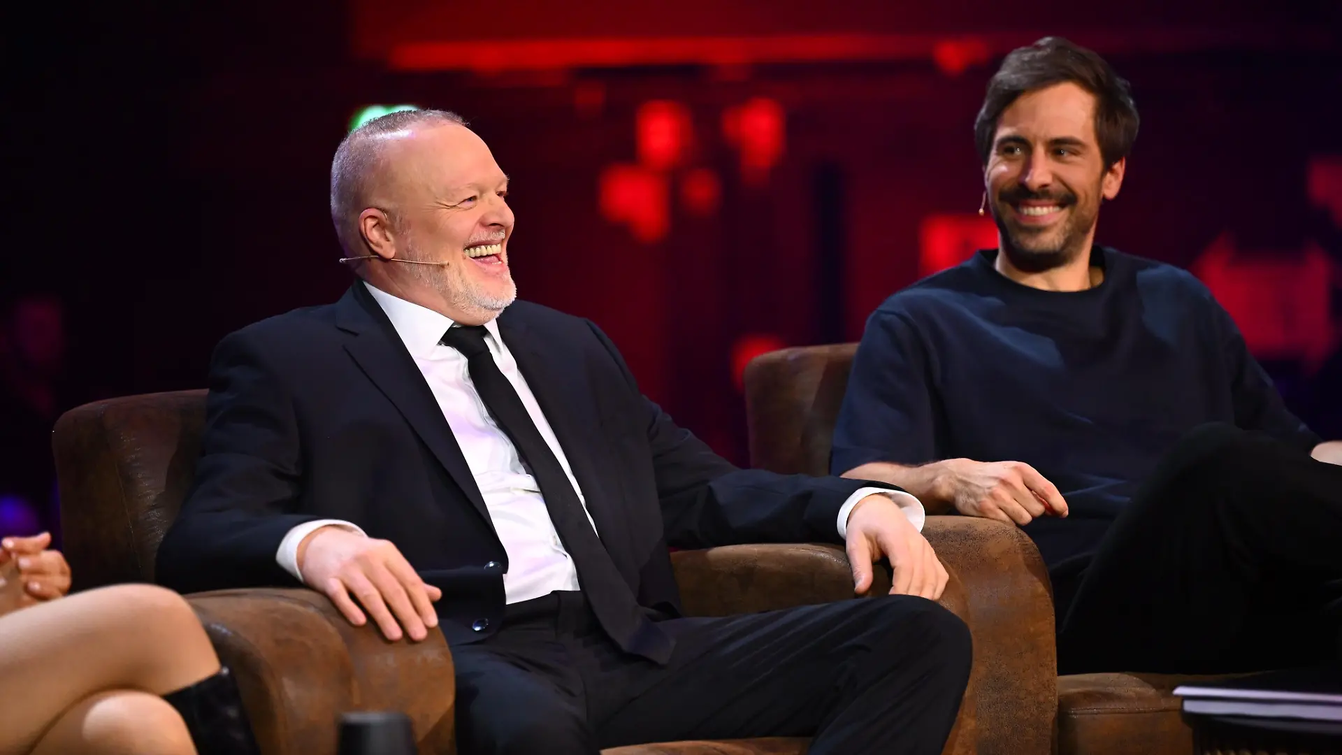 Stefan Raab (l.) und Max Giesinger