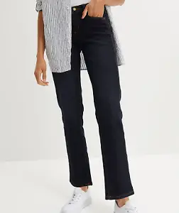 Straight-Jeans mit hohem Bund