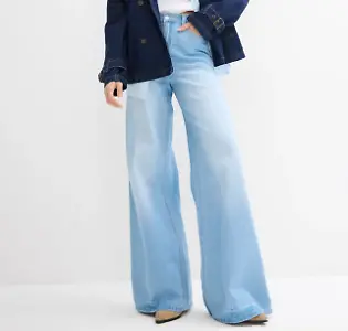 Weite Jeans in A-Linie