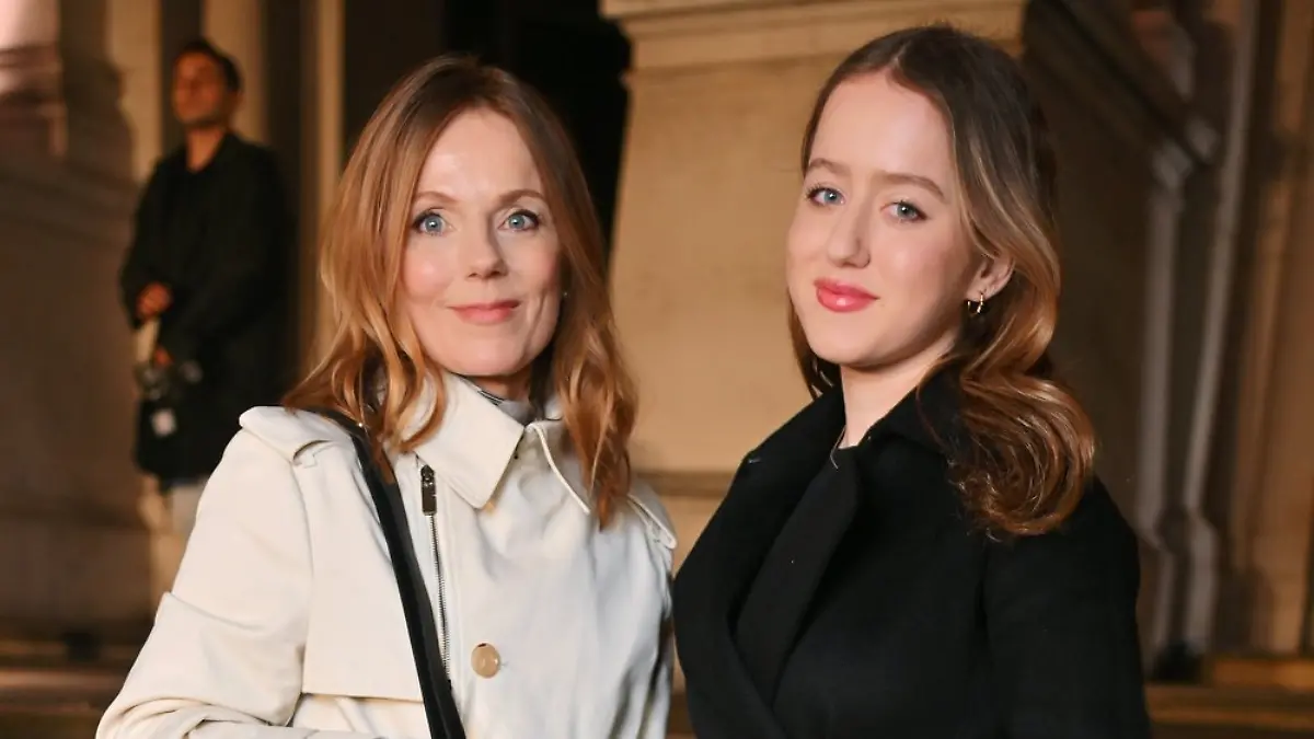 Geri Halliwell wurde bei der London Fashion Week von Tochter Bluebell begleitet.