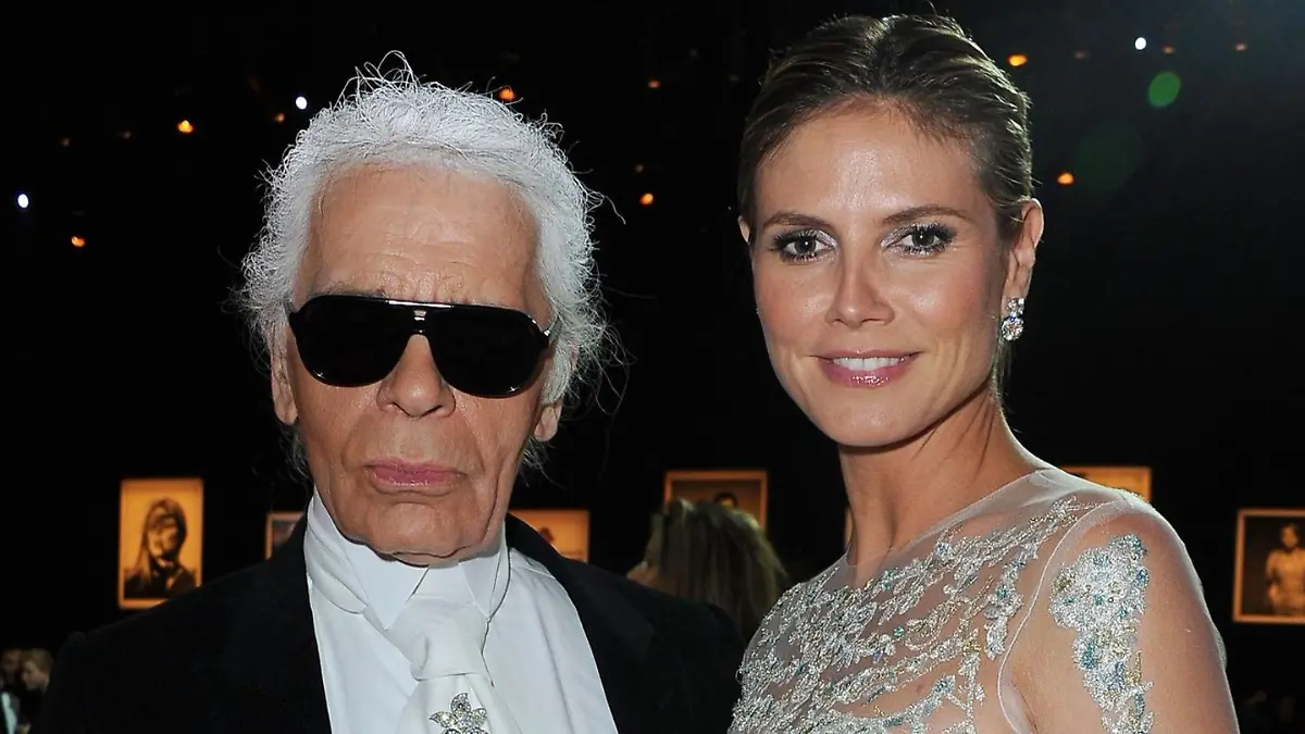 Über Heidi Klum lästerte Lagerfeld einst: „Die war nie in Paris. Die kennen wir nicht”.