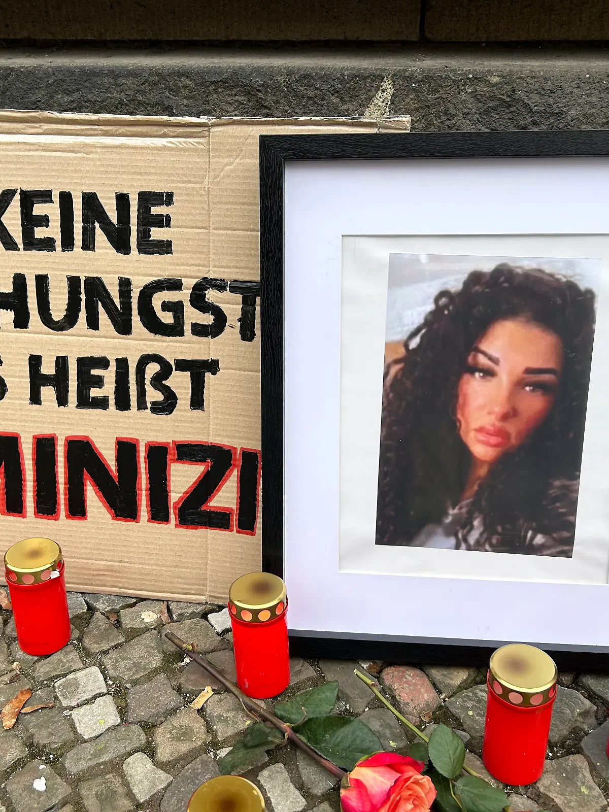 Eine Collage mit einem Foto von Norhan. 