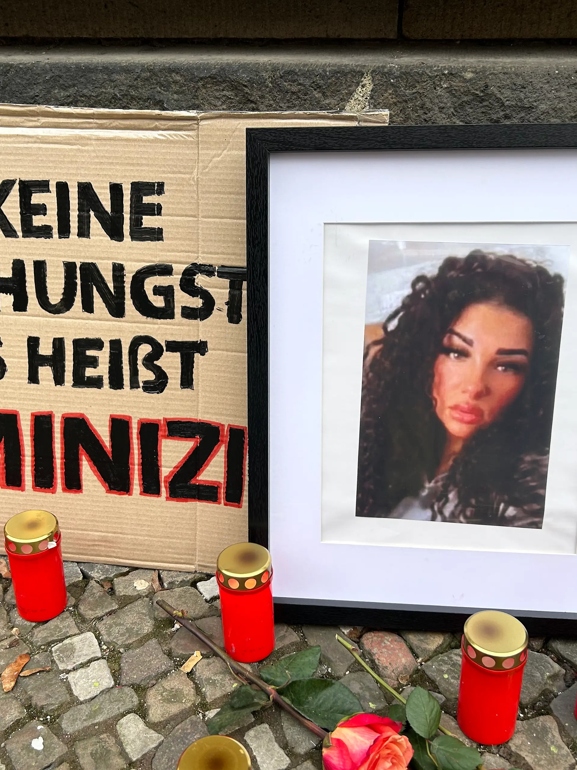 Eine Collage mit einem Foto von Norhan. 