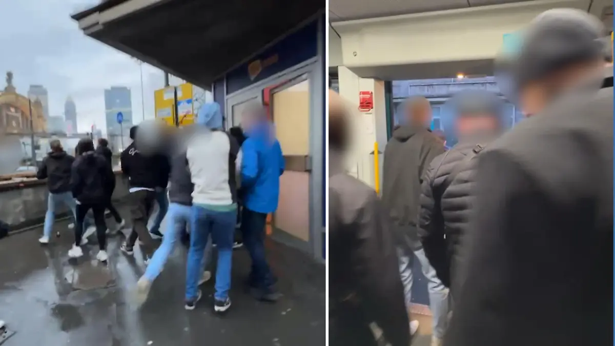 Zivilbeamte stürmen stürmen aus Straßenbahn Razzia im Bahnhofsviertel!