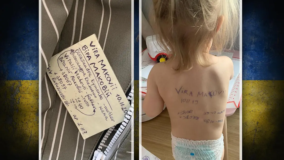 Alexandra hat Angst um ihre Tochter. Daher hat sie die Kontaktdaten jetzt sogar auf ihren Rücken geschrieben.