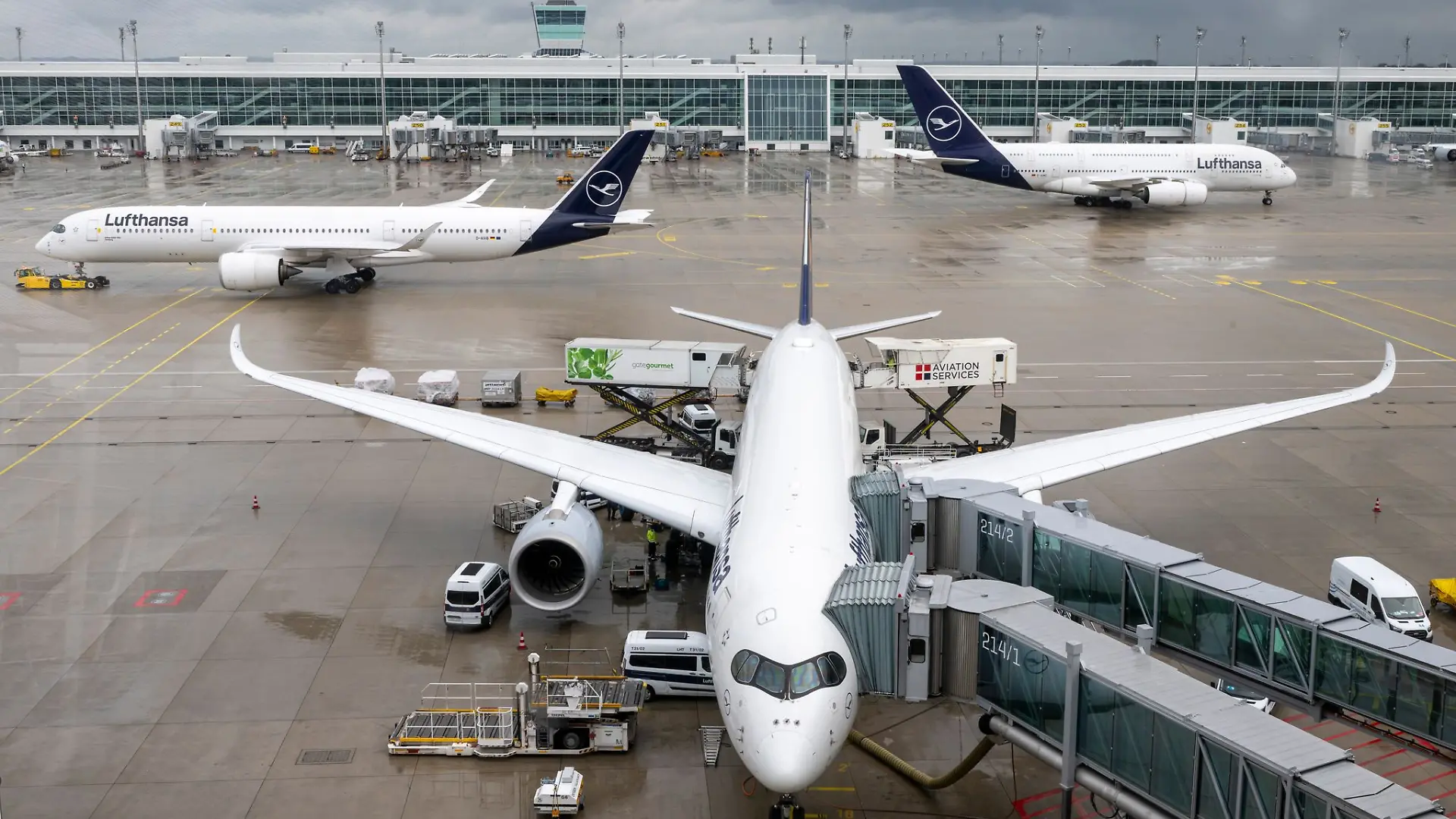 80 Prozent der geplanten Flüge am Flughafen München wurden gestrichen. (Archivbild)