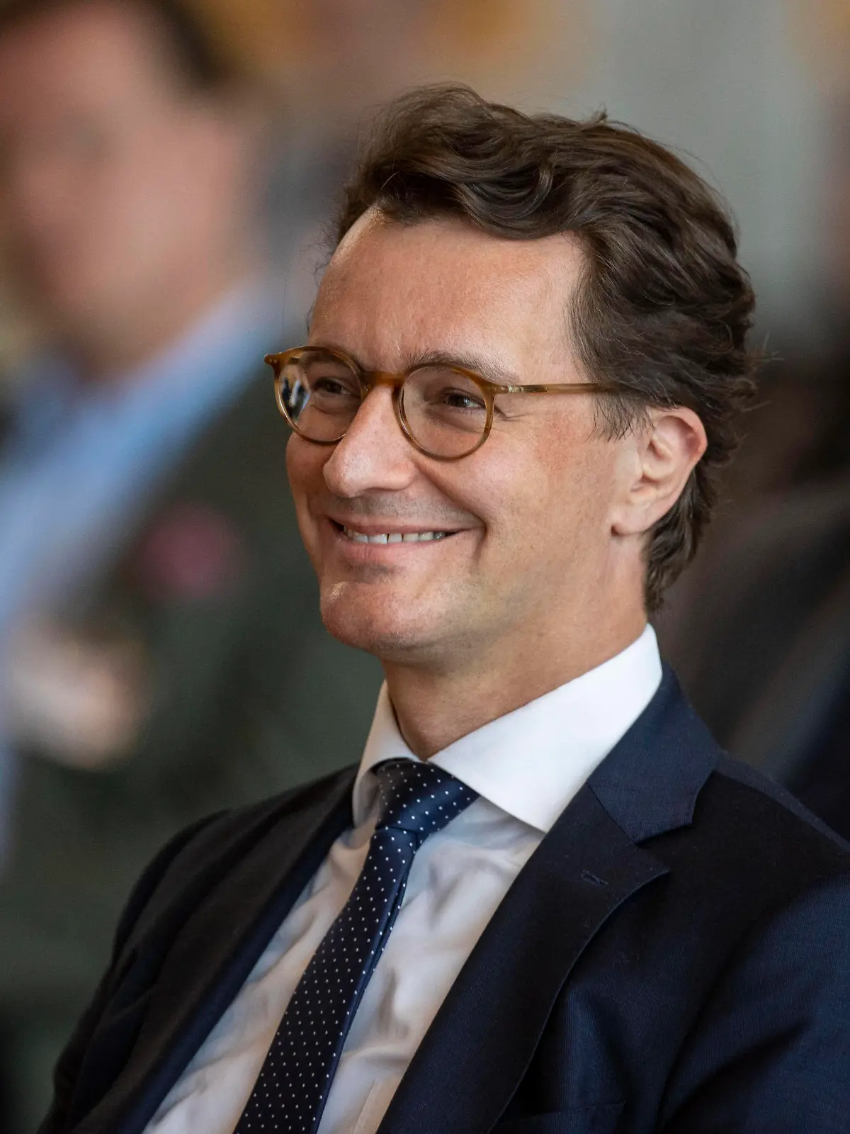  05.04.2022 , DSSD Düsseldorf , NRW - Weiter durchstarten - Familienunternehmer NRW im Austausch mit der Politik in den Rheinterrassen am Joseph-Beuys-Ufer 33. NRW - Ministerpräsident Hendrik Wüst , CDU. *** 05 04 2022 , DSSD Düsseldorf , NRW Continue to take off Family entrepreneurs NRW in exchange with politics in the Rheinterrassen at Joseph Beuys Ufer 33 NRW Minister President Hendrik Wüst , CDU