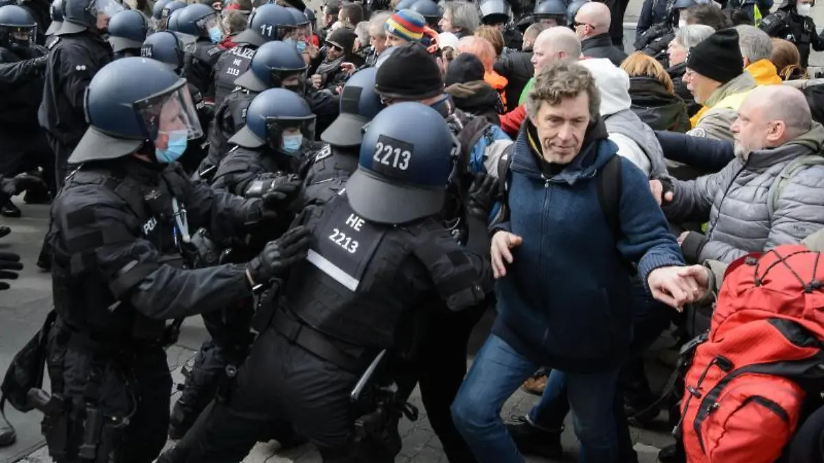 Corona-Demo in Kassel
