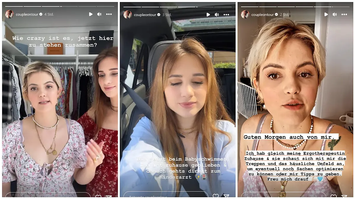 Ina und Vanessa von „Coupleontour“ nehmen ihre Fans auf Instagram wieder mit – fast so wie vor Inas Schlaganfall.