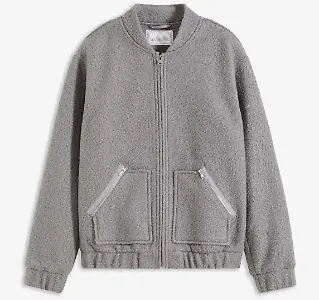 Blouson-Jacke aus Teddy-Fleece