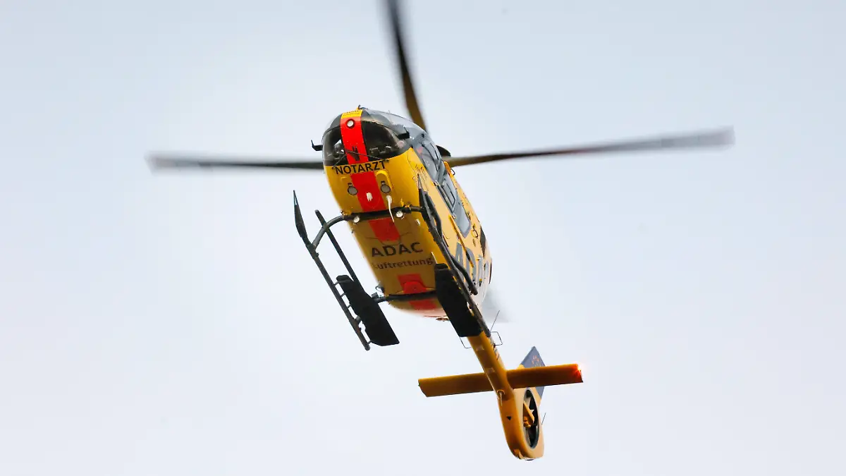 Ein Rettungshubschrauber im Einsatz