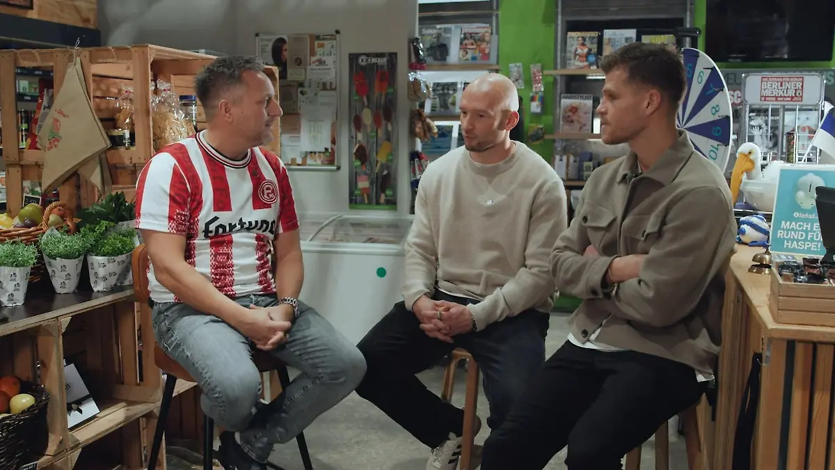 Florian Niederlechner und Toni Leistner zu Gast auf dem Kiez Hertha-Kicker zu Gast bei GZSZ