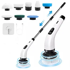 Neun-in-eins-Elektro-Oberflächenbürste mit Verlängerungsgriff