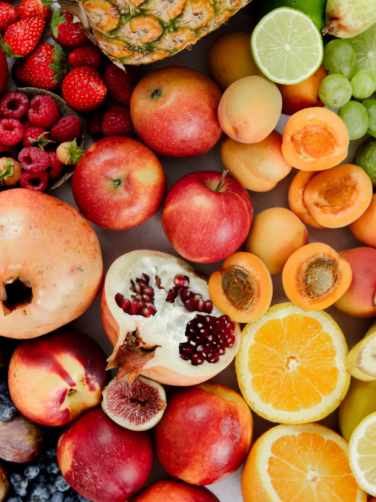 Obst und Gemüse. 