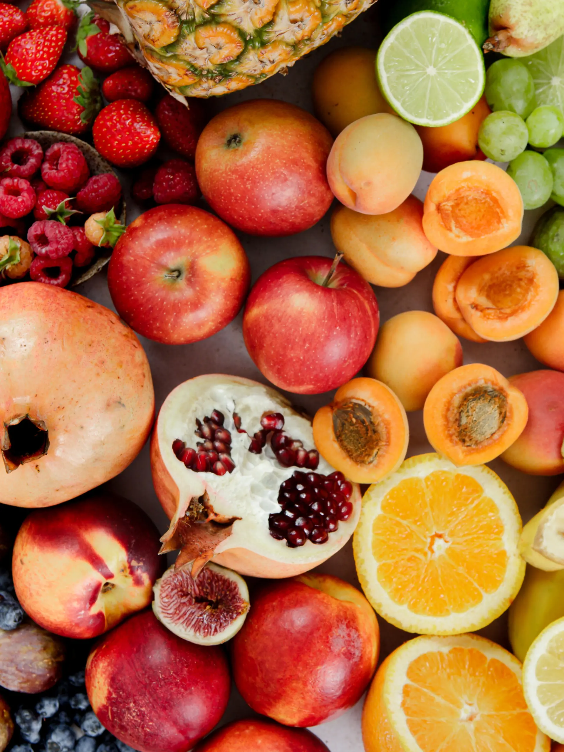 Obst und Gemüse. 