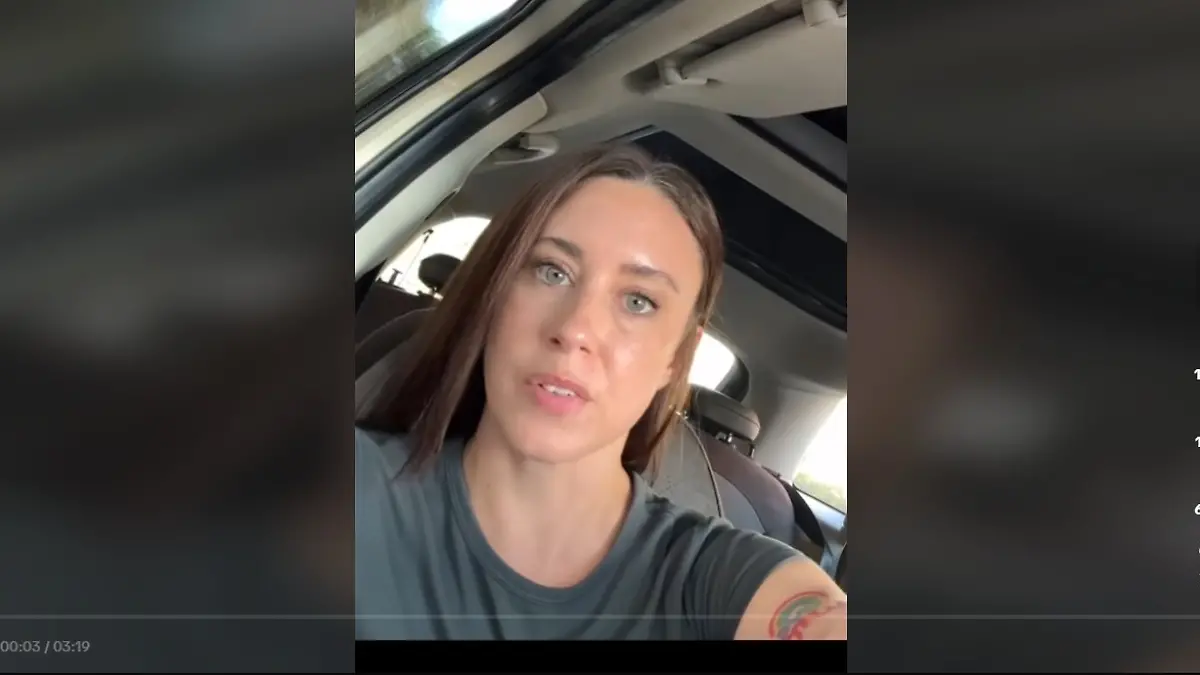 Screenshot des TikTok-Videos von Casey Anthony