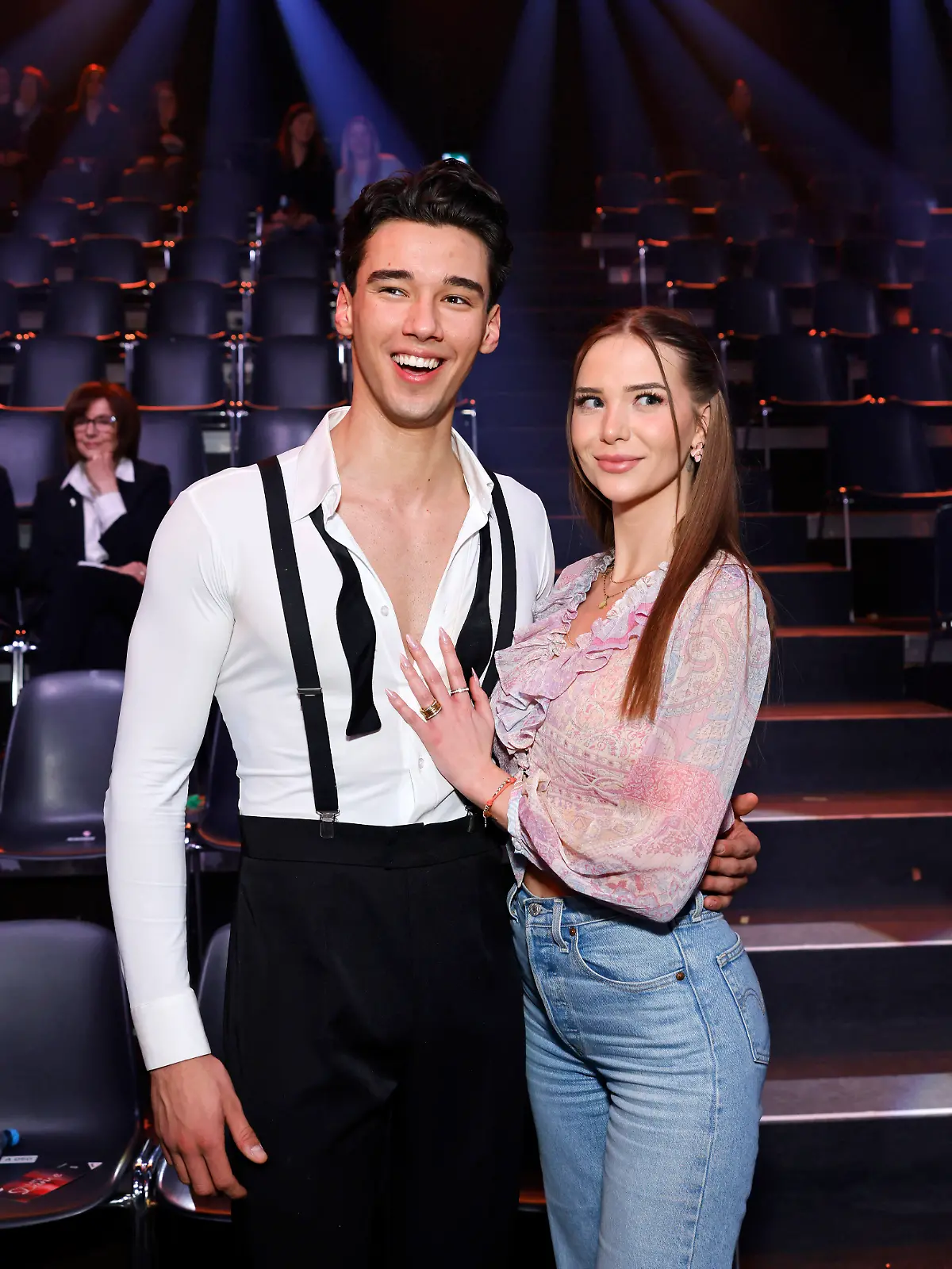 Golfprofi Diego Pooth und seine Freundin Model Louisa Büscher bei der 18. Staffel der RTL-Tanzshow Lets Dance im Coloneum. Köln, 07.03.2025 NRW Deutschland *** Professional golfer Diego Pooth and his girlfriend model Louisa Büscher at the 18th season of the RTL dance show Lets Dance in the Coloneum Cologne, 07 03 2025 NRW Germany Copyright: xChristophxHardtx