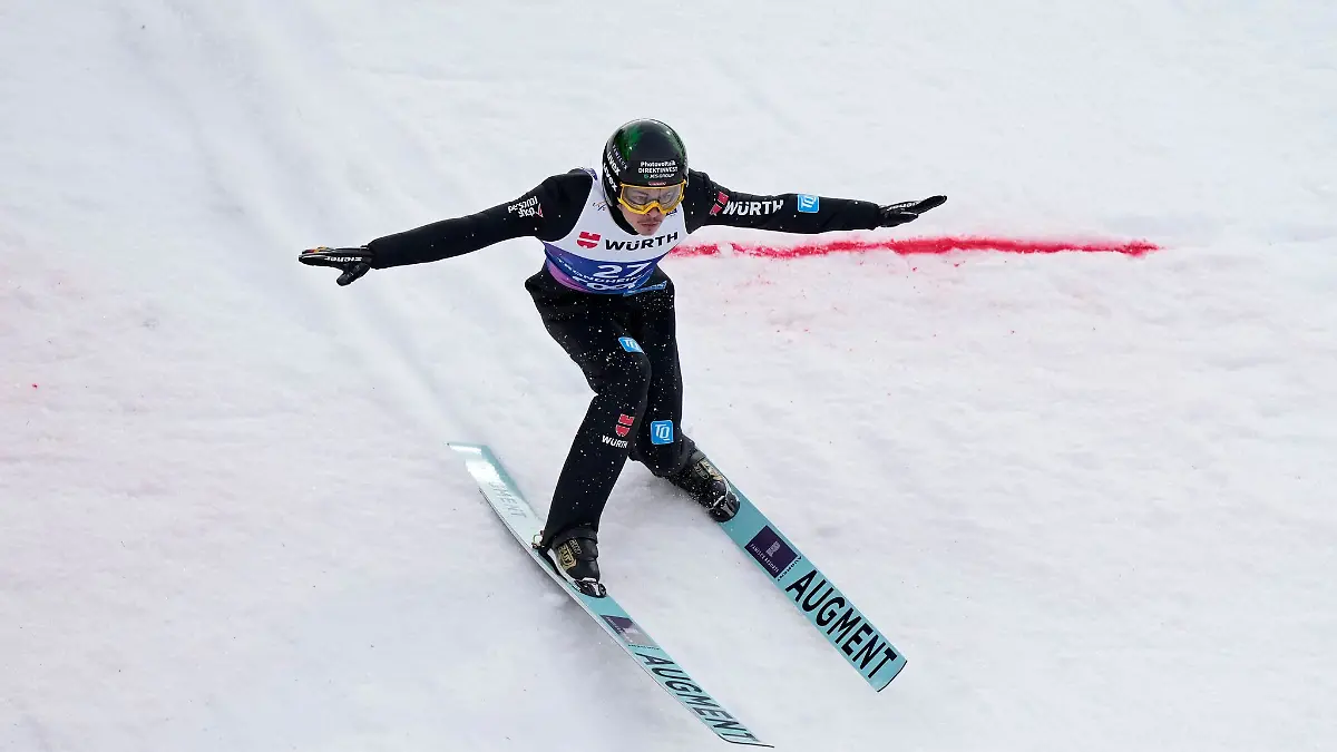 Bester deutscher Skispringer auf der Großschanze: Philipp Raimund.