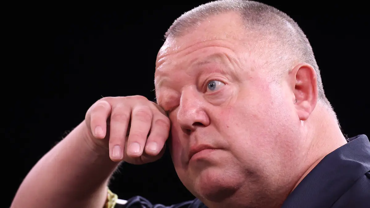 Mervyn King bei den World Senior Darts Championships 2025