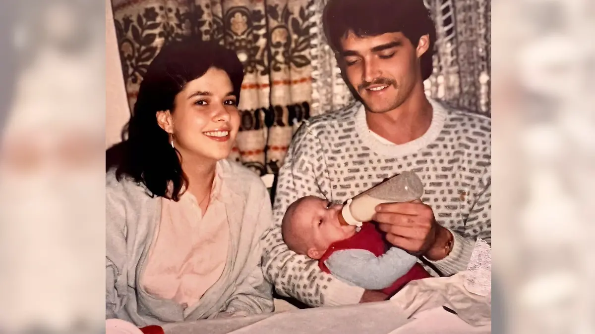 Goldig: Baby Daniela mit Mama Iris Klein und Papa Jürgen Katzenberger.