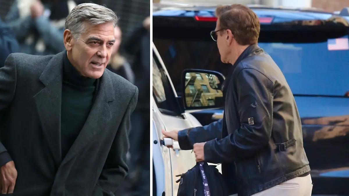 George Clooney wurde mit gefärbter Haarpracht gesichtet.