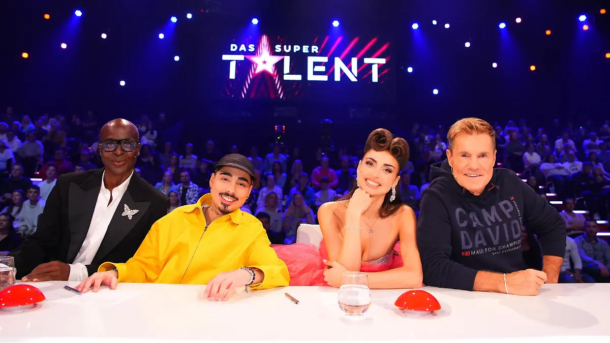 Bruce Darnell, Tony Bauer, Ekaterina Leonova und Dieter Bohlen bilden die „Supertalent”-Jury 2025.